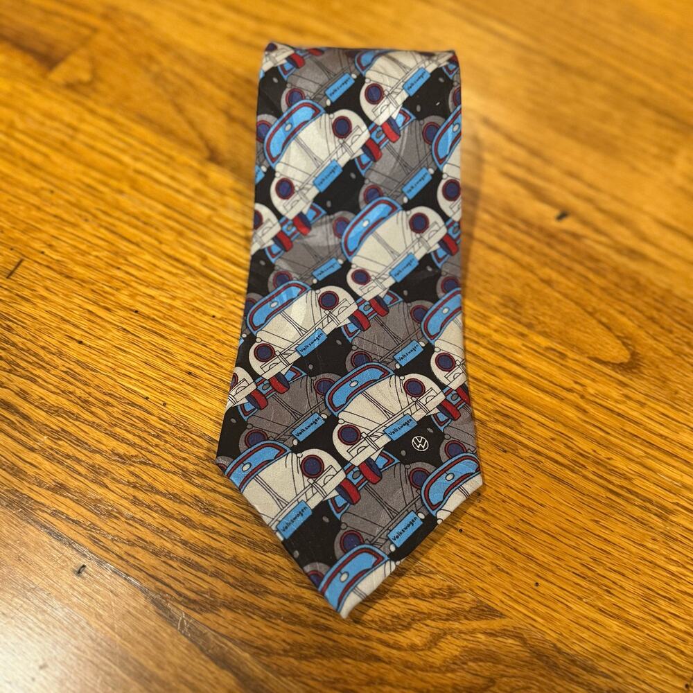 Volkswagen Beetle Tie Men's Necktie Boutique Silk Made in Canada Bug Punch Buggy